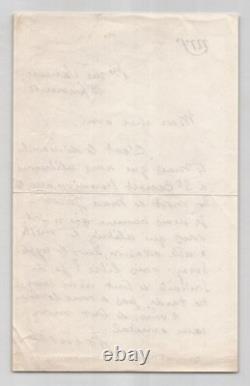 Jean Denoël Set of 3 Signed Autograph Letters The Death of Max Jacob