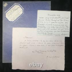 Jean & Jacques Richepin, 2 signed autograph letters, Comédie-Française, 1907