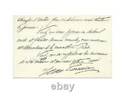 Jean Lorrain / Signed Autograph Letter / Belle Époque / Proust / Invitation