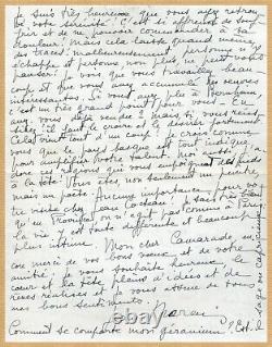 Jean Marais (1913-1998) Beautiful and Long Autographed Letter Signed in 1962 2 p