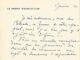 Jean Moulin Autograph Letter Signed In Mauritius Bellonte. January 1940