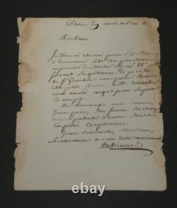 Jean-Pierre Archinard, autograph letter signed, addressed to Mr. Jossand, 1792