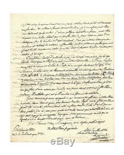 Jean-baptiste Berton / Autograhe Letter Signed / Napoleon Sainte Helene / 1820