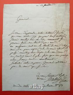Jean-baptiste Isabey Autograph Letter Signed In Future Marshal Lannes