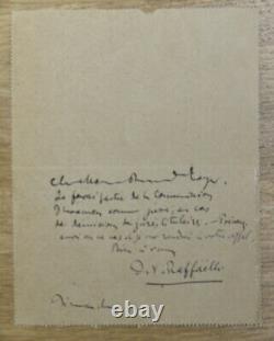Jean-françois Raffaëlli Autograph Letter 1894