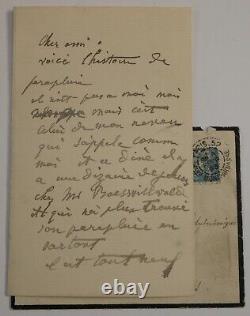 Jean-jacques Henner Signed Autograph Letter To Lucien Levy 1899