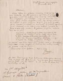 Jean-pons-guillaume Viennet Signed Autograph Letter