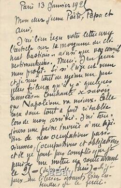 Jehan Rictus Autograph Letter Signed In Corsican Poet Vecchini Popular Heart