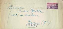Joan Miro Autograph Letter Signed To André Breton. Eros Exposure