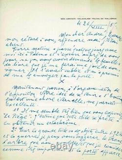 Joan Miro Autograph Letter Signed To André Breton Exhibition Surrealism