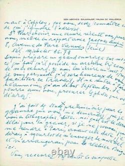 Joan Miro Autograph Letter Signed To André Breton Exhibition Surrealism