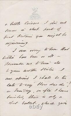 John Baldwin Buckstone Signed Autograph Letter To Harriet Smythies