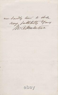 John Baldwin Buckstone Signed Autograph Letter To Harriet Smythies