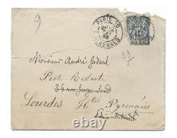 Joris-Karl HUYSMANS / Signed Autograph Letter / Departure for Ligugé / The Oblate