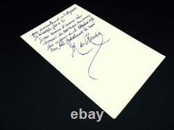 Jose Maria DE HEREDIA signed autograph letter journalism 1894