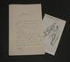 Joseph Ars&egrave;ne Danton Signed Autograph Letter Revolution 1841