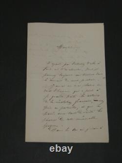 Joseph Arsène Danton Signed Autograph Letter Revolution 1841