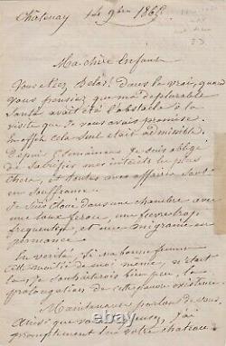 Joseph Bouchardy Autograph Letter Signed Rare Contents