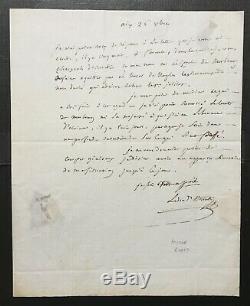 Joseph Fouche Autograph Signed Autograph Letter Signed Duc D'otrante