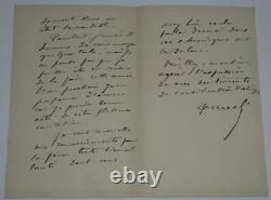 Joseph Paul Meslé Signed Autograph Letter Bordeaux Exhibition 1900