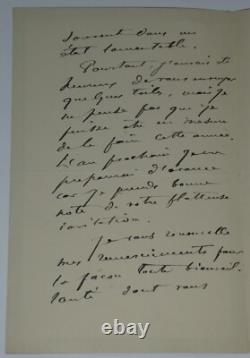 Joseph Paul Meslé Signed Autograph Letter Bordeaux Exhibition 1900