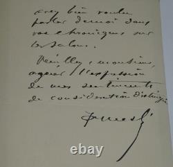 Joseph Paul Meslé Signed Autograph Letter Bordeaux Exhibition 1900