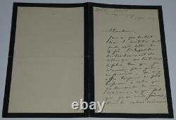 Joseph Paul Meslé Signed Autograph Letter Bordeaux Exhibition 1900