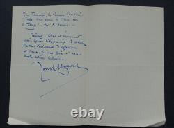 Joseph UZANNE AUTOGRAPH LETTER SIGNED TO Georges MONTORGUEIL, 1929