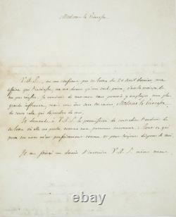 Joseph de Maistre signed autograph letter Rare
