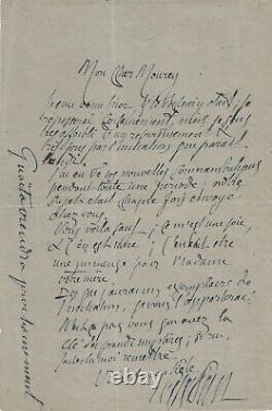 Josephin Peladan Autograph Letter Signed. Sentimentalinitiation And Guaita