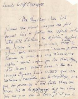 Joséphine BAKER Signed Autograph Letter World War and Resistance. 1940