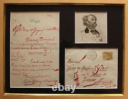 Jules Barbey D'aurevilly Very Beautiful Autograph Letter Signed To Hector Saint-maur