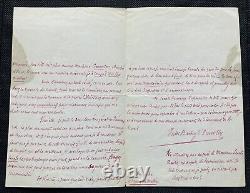 Jules Barbey d'Aurevilly Autographed Letter Signed Intense Composition