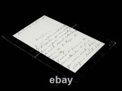 Jules CHANOINE signed autograph letter 1901