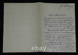 Jules Clément Chaplain Autograph letter signed 1906