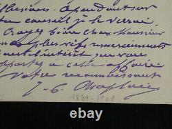 Jules Clément Chaplain Signed Autograph Letter 1906