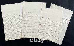 Jules FAVRE Signed autograph letter (3) Reflections on foreign policy