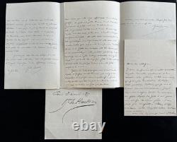 Jules FAVRE Signed autograph letter (3) Reflections on foreign policy