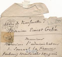 Jules MICHELET signed autograph letter on Our Sons and signed autograph response