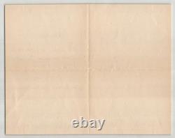 Jules Massenet Autographed letter signed to Léon Bessand Opéra comique 1904