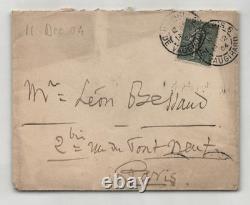 Jules Massenet Autographed letter signed to his son-in-law Léon Bessand 1904