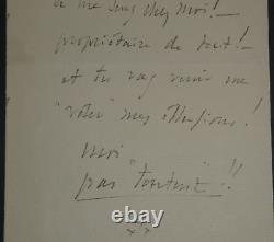Jules Massenet, Composer, Signed Autograph Letter, July 15th, Dordives.