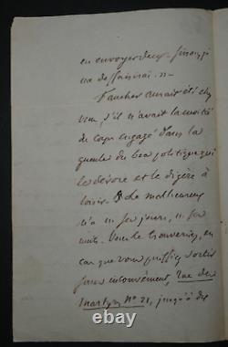 Jules Michelet- Autography Letter Signed For Jean-marie Dargaud, 1833