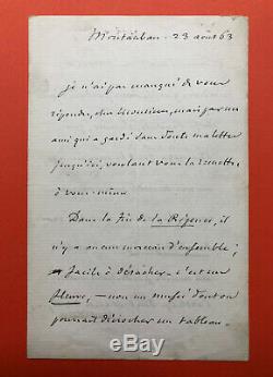 Jules Michelet Beautiful Autograph Letter Signed