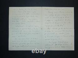 Jules Romans Letter Autograph Signee A My Dear Friend Friend A Poete 5 Pages