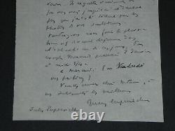 Jules Supervielle SIGNED AUTOGRAPH LETTER, Lunch Invitation, 1951