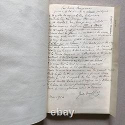 Jules Truffier Collection of Autograph Letters, Unpublished Verses, Signed Programs