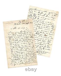 Jules Valles / Unpublished signed autograph letter 1877 / Commune / Exile / Trilogy