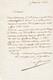 Jules De Goncourt Signed Autograph Letter Crown Half Bronze Half Gold