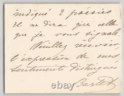 Julia Bartet Signed Autograph Letters and Postcards, Comédie-Française, 19th Century